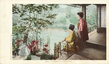 JAPAN - A Memory of Far Japan Postcard - udb (pre 1908) picture