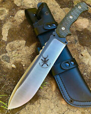 CUSTOM HANDMADE D2 TOOL STEEL BOWIE KNIFE HUNTING KNIFE SURVIVAL KNIFE picture