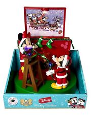 Disney Mickey & Minnie Light Up Animated Musical Christmas Fireplace Holiday picture