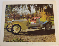 Lot of 6 Antique Car Lithograph  1904 1909 1907 1910 Car Portrait Copyright 1965 picture