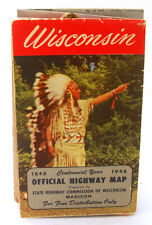 1948 Wisconsin Official Highway Map picture