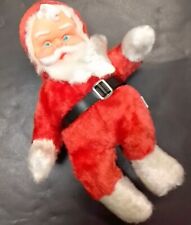 Vintage Vinyl Rubber Face Doll Santa Ohio Korea Missing Top Ball Christmas As-is picture