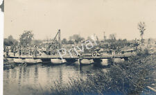 Photo Wk I Imperial Army Bridge Construction De Tomple France K1.38 picture
