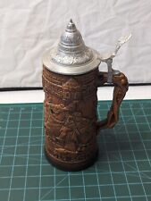 Beer stein West Germany Stoneware  Figures Art picture