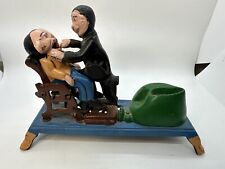 Vintage Cast Iron Dentist Bank Toy Mechanical Pulling A Tooth  picture