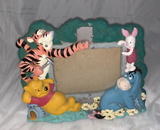 Vintage Disney Winnie The Pooh 3D Photo Picture Frame Tigger Piglet Eeyore Resin picture