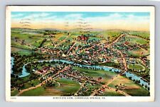Cambridge Springs PA-Pennsylvania, Birds Eye View, Antique, Vintage Postcard picture