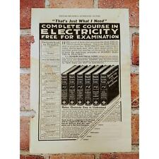 Hawkins Electrical Guides - Theo Audel Co - NY  1915 Original Retro Vtg PRINT AD picture