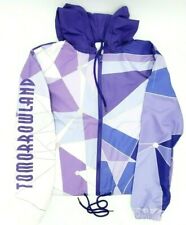 Disney Parks Magic Kingdom Tomorrowland Purple Wall Windbreaker Jacket XS picture