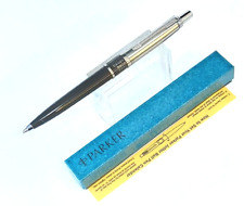 Parker Jotter NAVY BLUE Calander Pen Brass Threads  USA picture