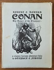 1977 CONAN Tower Of The Elephant Portfolio by Stephen Fabian (8 Image Plates) picture