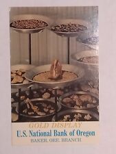 Gold Display U S National Bank Of Oregon  Postcard picture