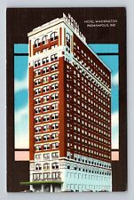 Indianapolis IN-Indiana, Hotel Washington, Advertisement, Vintage Postcard picture