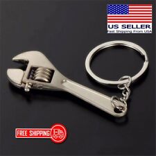 Mini Adjustable Crescent Wrench Novelty Tool Spanner Key Chain Ring Keyring  picture