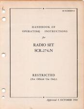 1944 AAF SCR-274N AIRCRAFT RADIO OPERATING INSTRUCTION FLIGHT MANUAL HANDBOOK-CD picture