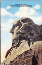 c1940s MOUNT RUSHMORE SD Linen Postcard 