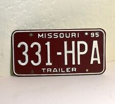 1995 Missouri License Plate - 331 HPA 1995  SHOW-ME STATE trailer picture