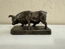 Vintage Antique Maddox Tables Bronze Bull Paperweight Figurine / Statue picture