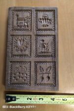 Antique Carved Springerle Cookie Mold Wooden Gingerbread Speculaas Board Press picture