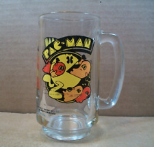 1982 Pac-Man Glass Arcade Root Beer Mug ~ Bally Midway MFG. Co. ~ 5.5