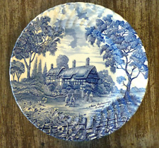 Royal Essex Blue Ironstone Shakespeares Country Anne Hathaway Dinner Plate picture