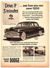Original - 1951 Dodge Cars - Original Print Advertisement (8x11) picture