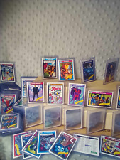 marvel impel 1990 full set with holos and case vintage disney xmen '90-97 picture