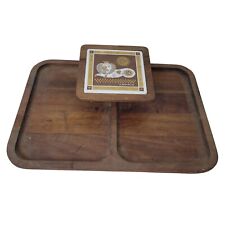 Vtg Georges Briard Board Mid-Century Modern Tray Green Cheese Charcuterie MCM picture
