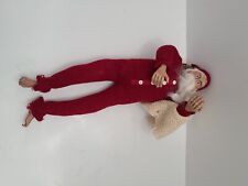 VINTAGE~Bendable Realistic Santa In His Pjs ~Rare picture