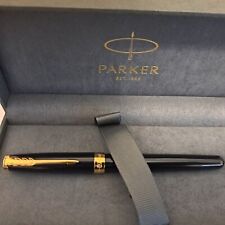 PARKER Sonnet Pen Matte Black Lacquer with Gold Trim, Medium Nib #1931495 picture