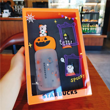 New Starbucks China 370ml Halloween Glass Pumpkin Tumbler Cup With Gift Box hot picture