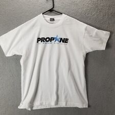 VINTAGE Propane Gas Single Stitch Shirt Adult XL Mens White A Clean Alternative picture