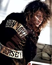 1980s Jon Bon Jovi Wearing A New Jersey Leather Jacket 8x10 Photo picture