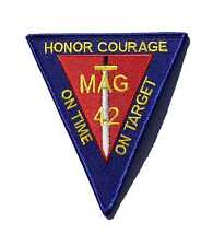 Marine Aircraft Group MAG-42 Patch - Plastic Backing/Sew On, 4.25