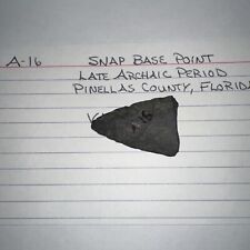 Fine Authentic Florida Snap Base Kirk Point Arrowheads Artifacts picture