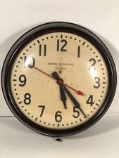 Vintage Bakelite General Electric Telechron Red Dot School Clock 14.5“ Made USA picture