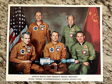 Apollo-Soyuz crews astronauts official litho picture