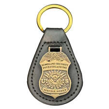 HSI Special Agent Investigations challenge coin leather keychain EL14-013 KCDT-1 picture