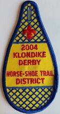 BSA Patch 2004 Klondike Derby Horse Shoe Trail District Scout Button Snowshoe picture
