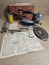 Antique Coleman Instant Light Iron No. 609 w/ Accessories, Trivet & Original box picture
