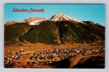 Silverton CO-Colorado, Aerial Of Town Area, Antique, Vintage Postcard picture