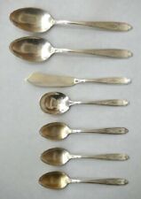 1921 Empire ROGERS and BRO. XII IS SILVERPLATE FLATWARE~with MONOGRAM 7 pc picture