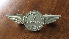 Rare Delta Air Lines “Making Miracles Take Flight” 2014 Silver Tone Metal Wings picture