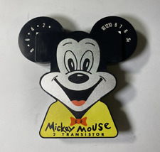 RARE Disney Antique Mickey Mouse 2 Transistor AM Radio Model O15 Gabriel Japan picture