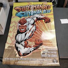 1997 SUPERMAN RED / SUPERMAN BLUE STORY LINE POSTER picture