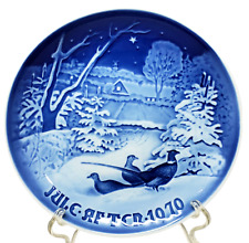 B&G Bing & Grondahl - Christmas Plate 1970 - Pheasants in Snow - Denmark - A picture