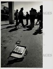 1985 Press Photo Detonation of Suitcase after Bomb Scare in Springfield picture