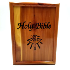The Holy Bible Dove of Peace King James Version Cedar Box 1991 UAW 651 picture