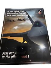 Lockheed Martin FOD poster advertisement Prevention Pilots Seat picture