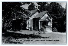 c1950's Grace Lutheran Church McGregor Minnesota MN RPPC Photo Vintage Postcard picture
